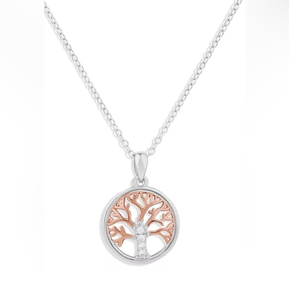 Giani Bernini Jewelry - Giani Bernini Two-Tone Tree of Life Pendant Necklace